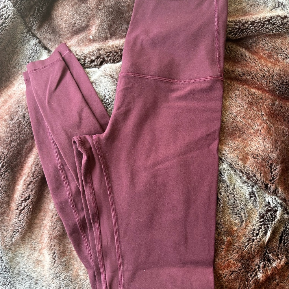 Lululemon Align Burgundy Leggings